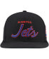 Фото #3 товара Men's Black Winnipeg Jets Core Team Script 2.0 Snapback Hat