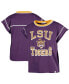 ფოტო #1 პროდუქტის Women's Purple LSU Tigers Sound Up Maya Cutoff T-shirt