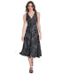 ფოტო #5 პროდუქტის Women's Printed Double V-Neck Dress