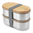 BLACK+BLUM Bento Box 1L Stainless Steel Lunch Box Almond / Grey - фото #2