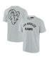 Фото #3 товара Men's and Women's Gray Los Angeles Rams Super Soft Short Sleeve T-shirt