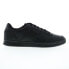 Фото #1 товара Reebok Court Advance Mens Black Leather Lifestyle Sneakers Shoes