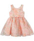 Фото #4 товара Toddler & Little Girls Illusion-Bodice Floral-Print Organza Social Dress