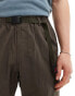 Gramicci nylon track pant in brown