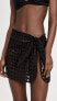 Фото #2 товара Solid & Striped Women's The Mini Wrap Pareo, Blackout Size M-L