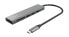 Фото #1 товара Trust Halyx - USB 3.2 Gen 1 (3.1 Gen 1) Type-C - USB 3.2 Gen 1 (3.1 Gen 1) Type-A - MicroSD (TransFlash) - SD - SDHC - SDXC - 104 Mbit/s - Aluminium - Aluminium