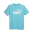 Puma Essential Crew Neck Short Sleeve T-Shirt Mens Blue Casual Tops 67877521