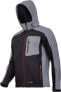Фото #1 товара Куртка Lahti Pro softshell с капюшоном черно-серая размер XXXL (L4091606)