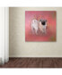 Фото #3 товара Jai Johnson 'Pug In The Garden' Canvas Art - 18" x 18" x 2"