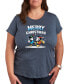 ფოტო #1 პროდუქტის Air Waves Trendy Plus Size Disney Merry Christmas Graphic T-shirt