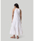 Women's Sleeveless embroidered tiered maxi dress