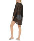 ფოტო #2 პროდუქტის Women's Zig-Zag Mesh Tunic Cover-Up