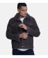 Фото #2 товара Men's Suede Casual Jacket, Washed Anthracite With Anthracite Wool