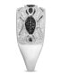 ფოტო #2 პროდუქტის Diamond (1/6 ct. t.w.) Vintage Ring in Sterling Silver