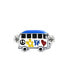 ფოტო #2 პროდუქტის Multi Color Retro 1960'S Peace Love Hippie Volk Wagon Van Bus Charm Bead For Teen Women Enamel .925Sterling Silver Fits European Bracelet