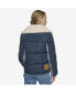 Фото #4 товара Women's Sheree Mixed Media Puffer With Denim and Faux Sherpa Jacket