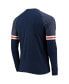 Фото #4 товара Men's Navy Auburn Tigers Game Day Sleeve Stripe Raglan Long Sleeve T-shirt