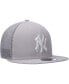 Фото #4 товара Men's Gray New York Yankees 2023 On-Field Batting Practice 9FIFTY Snapback Hat