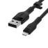 Belkin Cbl Silicqe USB-A LTG 2M noir - 2 m - USB A - USB C/Lightning - Black