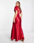 Фото #4 товара Little Mistress tea dress in autumn red