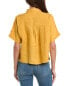 Фото #2 товара Eileen Fisher Classic Collar Linen Shirt Women's Yellow S