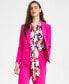 Фото #1 товара Women's Textured Open-Front Button-Trim Blazer, Created for Macy's