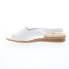 Фото #7 товара David Tate Norma Womens White Wide Leather Slingback Sandals Shoes 8.5