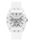 Фото #1 товара Часы Guess Multi-Function Silicone White Watch
