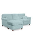 Lidia 82" Fabric 2-Pc. Chaise Sectional Queen Sleeper Sofa with Storage Ottoman - Custom Colors, Created for Macy's