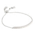 ფოტო #1 პროდუქტის Faux Stone Pave Bar Slider Bracelet