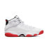 [322992-160] Mens Air Jordan 6 RINGS 'WHITE UNIVERSITY RED BLACK'