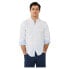 HACKETT Trimmed White Texture long sleeve shirt