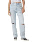 ფოტო #1 პროდუქტის Women's Long Straight Jeans
