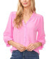 Фото #1 товара Women's Ruffled Button Front 3/4-Sleeve Blouse