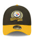 ფოტო #4 პროდუქტის Men's Black, Yellow Pittsburgh Steelers 2022 Salute To Service 39THIRTY Flex Hat