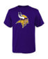 Фото #1 товара Big Boys Purple Minnesota Vikings Primary Logo T-shirt