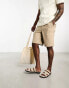 ONLY & SONS loose fit chino short in beige Бежевый, S - W30 - фото #3