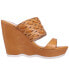 Фото #2 товара Diba True Get Smart CutOuts Platform Wedge Womens Brown Casual Sandals 84038-25