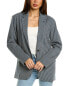 Фото #1 товара Atm Anthony Thomas Melillo Boyfriend Blazer Women's Blue 4