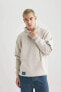 Erkek Sweatshirt Bej B4751ax/gr437