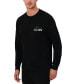 Фото #6 товара Men's Large Croc Thermal Waffle Sleep Shirt