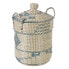 Set of Baskets Natural Grey Natural Fibre 38 x 38 x 58 cm (2 Pieces)