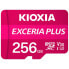 Фото #1 товара Карта памяти микро-SD с адаптером Kioxia Exceria Plus Розовый Класс 10 UHS-I U3