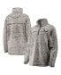 Women's Gray Buffalo Sabres Sherpa Quarter-Zip Pullover Jacket