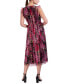 Women's Floral Tulle Midi Dress