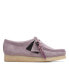 Фото #1 товара Clarks Wallabee 26173244 Womens Purple Oxfords & Lace Ups Casual Shoes