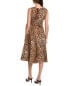 Фото #2 товара Carolina Herrera Fitted Bodice Midi Dress Women's