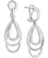 Фото #1 товара EFFY® Diamond Orbital Multiple Ring Drop Earrings (3/8 ct. t.w.) in Sterling Silver