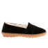 Фото #1 товара Trotters Ruby Plush T2271-003 Womens Black Suede Slip On Loafer Flats Shoes 9.5