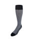 Men's Doyle Houndstooth Design Mercerized Cotton Mid-Calf Socks